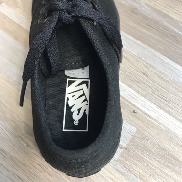 NWT VANS Authentic Lo Pro Black Black Kid’s - Picture 7 of 7